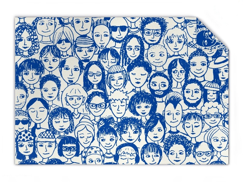 Bild von   strickdecke glueckliche menschjpg | Individuelle 🎁 persönliche 🎁 personalisierte Geschenke bedruckt ▪ bestickt ▪ graviert