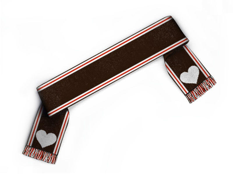 Bild von   fanschal mit herzjpg | Individuelle 🎁 persönliche 🎁 personalisierte Geschenke bedruckt ▪ bestickt ▪ graviert