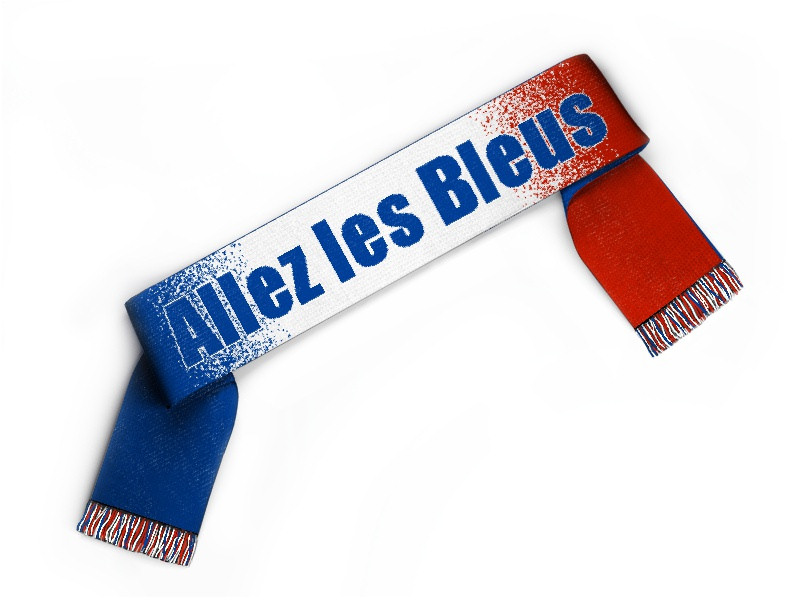 Bild von   fanschal frankreichjpg | Individuelle 🎁 persönliche 🎁 personalisierte Geschenke bedruckt ▪ bestickt ▪ graviert