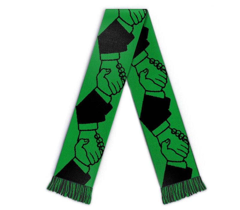Bild von   fanschal handschlagjpg | Individuelle 🎁 persönliche 🎁 personalisierte Geschenke bedruckt ▪ bestickt ▪ graviert