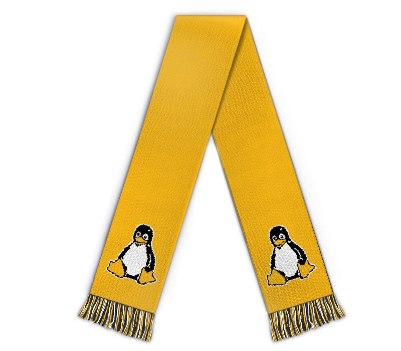 Bild von   fanschal pinguin tuxjpg | Individuelle 🎁 persönliche 🎁 personalisierte Geschenke bedruckt ▪ bestickt ▪ graviert