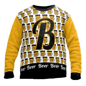 Bild von   sauf pullover bierjpg | Individuelle 🎁 persönliche 🎁 personalisierte Geschenke bedruckt ▪ bestickt ▪ graviert