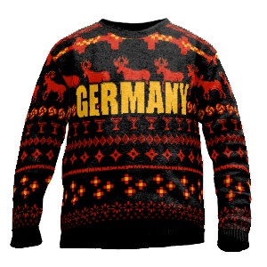 Bild von   weihnachtspullover deutschlandjpg | Individuelle 🎁 persönliche 🎁 personalisierte Geschenke bedruckt ▪ bestickt ▪ graviert