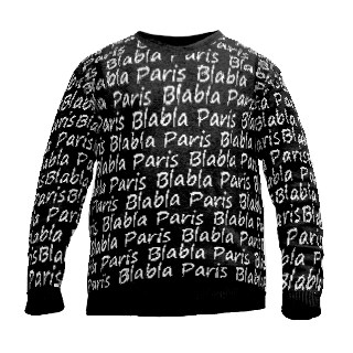 Bild von   blabla paris strick sweaterjpg | Individuelle 🎁 persönliche 🎁 personalisierte Geschenke bedruckt ▪ bestickt ▪ graviert