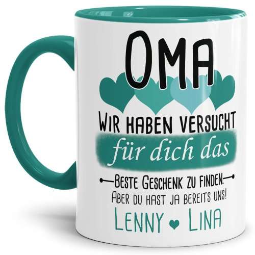 Bild von   tasse von wunschnamen fr omajpg | Individuelle 🎁 persönliche 🎁 personalisierte Geschenke bedruckt ▪ bestickt ▪ graviert