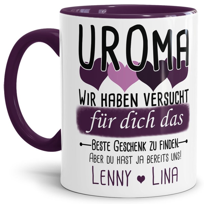 Bild von   tasse von wunschnamen fr urojpg | Individuelle 🎁 persönliche 🎁 personalisierte Geschenke bedruckt ▪ bestickt ▪ graviert
