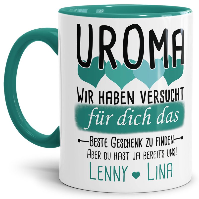 Bild von   tasse von wunschnamen fr urojpg | Individuelle 🎁 persönliche 🎁 personalisierte Geschenke bedruckt ▪ bestickt ▪ graviert