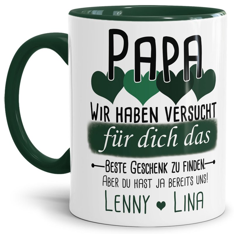 Bild von   tasse von wunschnamen fr papjpg | Individuelle 🎁 persönliche 🎁 personalisierte Geschenke bedruckt ▪ bestickt ▪ graviert