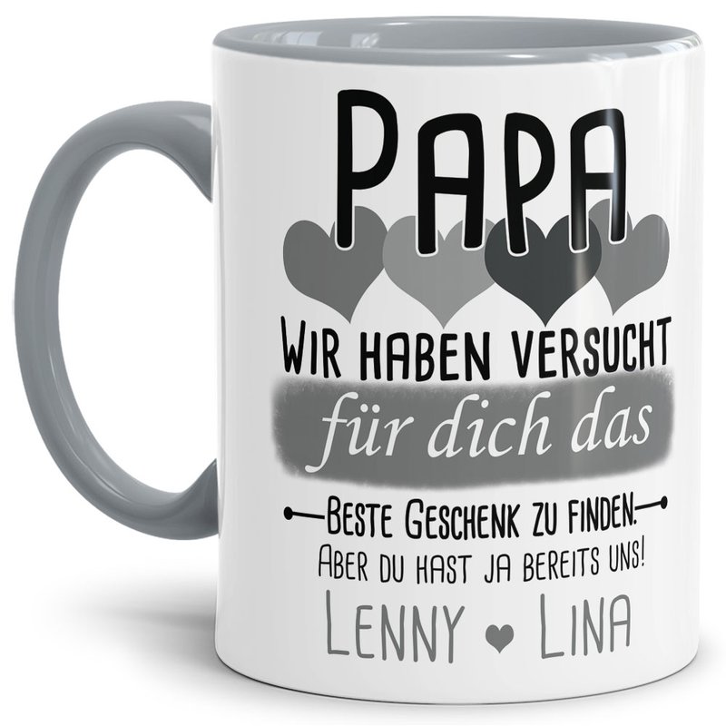 Bild von   tasse von wunschnamen fr papjpg | Individuelle 🎁 persönliche 🎁 personalisierte Geschenke bedruckt ▪ bestickt ▪ graviert