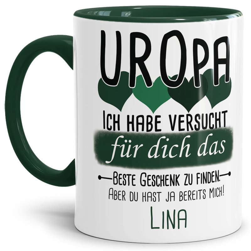 Bild von   tasse von wunschname fr uropjpg | Individuelle 🎁 persönliche 🎁 personalisierte Geschenke bedruckt ▪ bestickt ▪ graviert