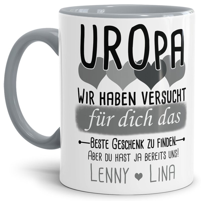 Bild von   tasse von wunschnamen fr urojpg | Individuelle 🎁 persönliche 🎁 personalisierte Geschenke bedruckt ▪ bestickt ▪ graviert