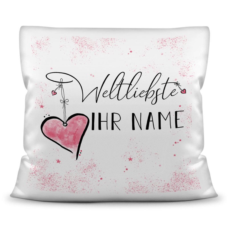 Bild von   kissen mit wunschname weiblichjpg | Individuelle 🎁 persönliche 🎁 personalisierte Geschenke bedruckt ▪ bestickt ▪ graviert
