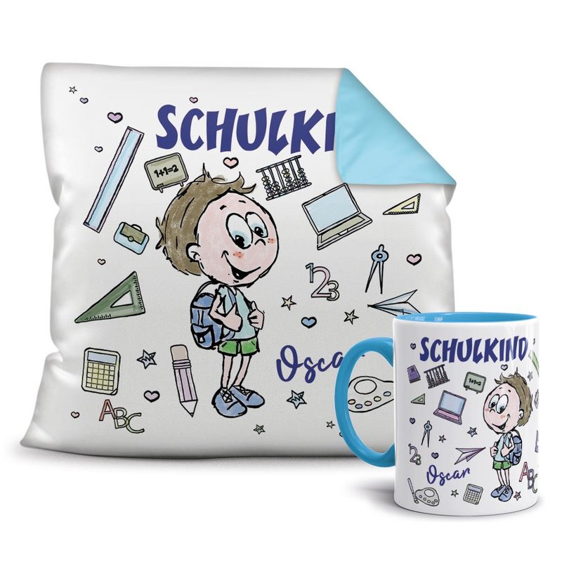 Bild von   geschenk set zur einschulungjpg | Individuelle 🎁 persönliche 🎁 personalisierte Geschenke bedruckt ▪ bestickt ▪ graviert