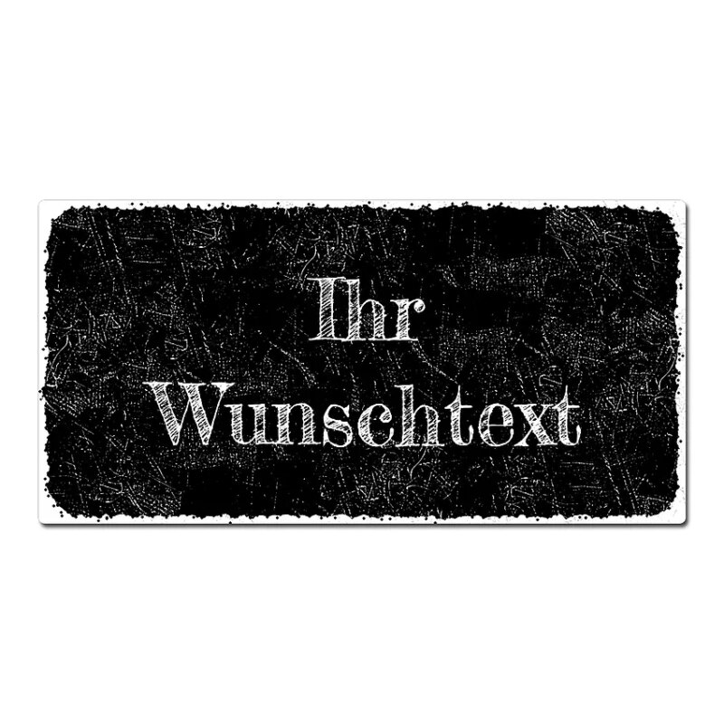 Bild von   schild black vintage mit wunscjpg | Individuelle 🎁 persönliche 🎁 personalisierte Geschenke bedruckt ▪ bestickt ▪ graviert