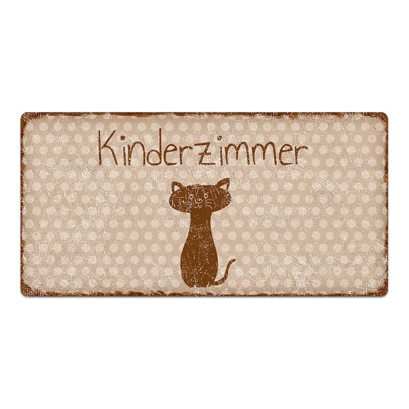 Bild von   vintage tuerschild puenktchenjpg | Individuelle 🎁 persönliche 🎁 personalisierte Geschenke bedruckt ▪ bestickt ▪ graviert