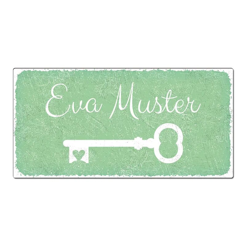 Bild von   vintage schild mit wunschtextjpg | Individuelle 🎁 persönliche 🎁 personalisierte Geschenke bedruckt ▪ bestickt ▪ graviert
