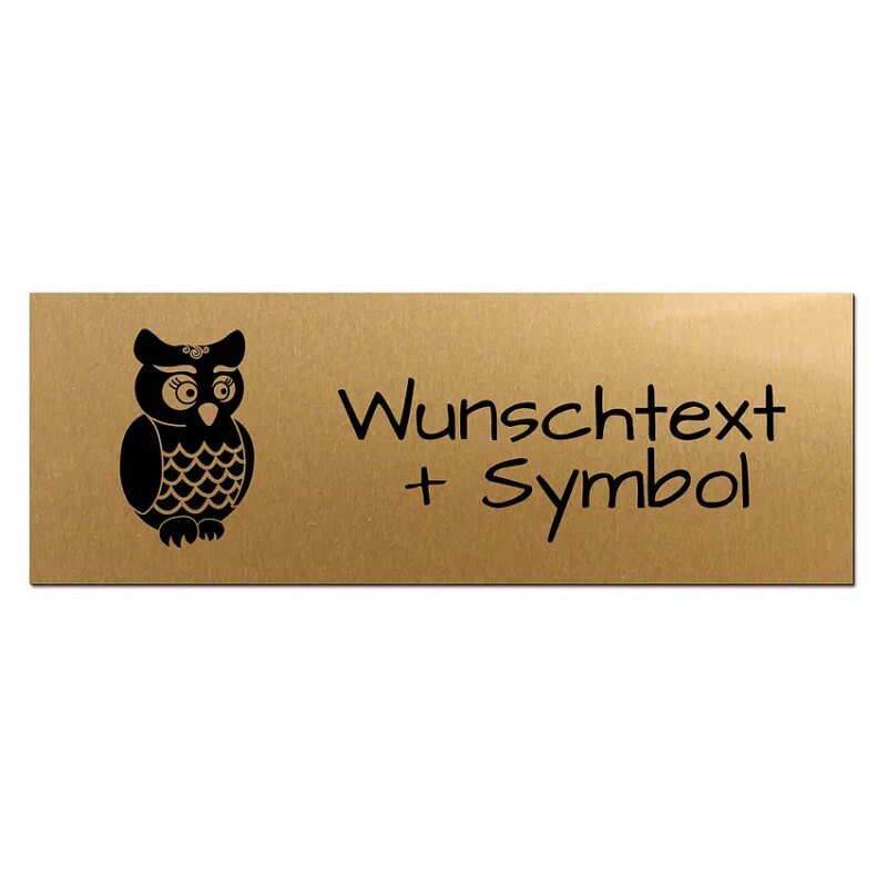 Bild von   kleines namensschild mit wunscjpg | Individuelle 🎁 persönliche 🎁 personalisierte Geschenke bedruckt ▪ bestickt ▪ graviert