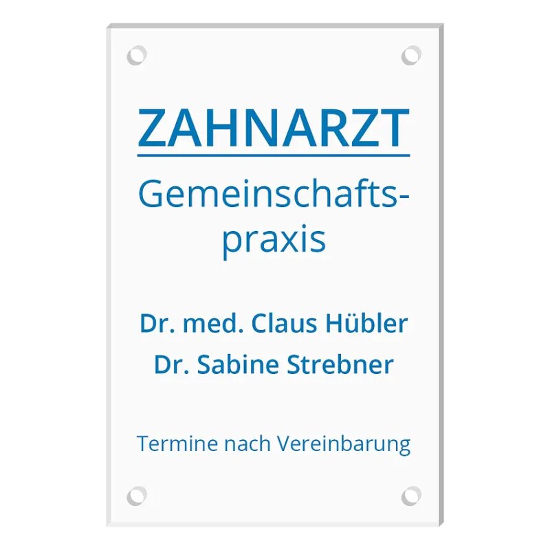 Bild von   schild aus acrylglas mit wunscjpg | Individuelle 🎁 persönliche 🎁 personalisierte Geschenke bedruckt ▪ bestickt ▪ graviert