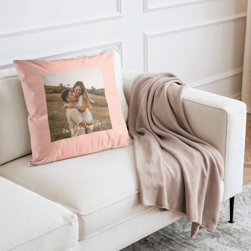 Bild von   kissen  x  cm rosa ojpg | Individuelle 🎁 persönliche 🎁 personalisierte Geschenke bedruckt ▪ bestickt ▪ graviert