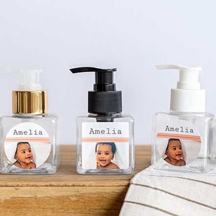 Bild von   seifenspender weiss rund erjpg | Individuelle 🎁 persönliche 🎁 personalisierte Geschenke bedruckt ▪ bestickt ▪ graviert