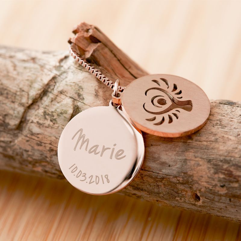 Bild von   halskette mit gravur schutzejpg | Individuelle 🎁 persönliche 🎁 personalisierte Geschenke bedruckt ▪ bestickt ▪ graviert