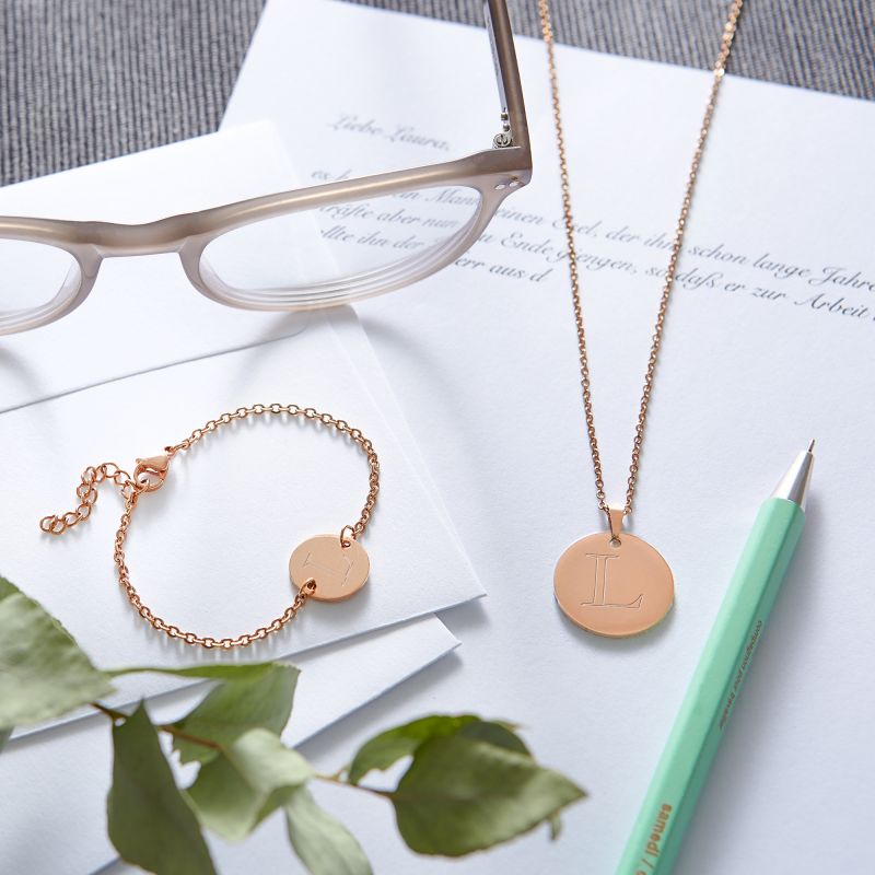 Bild von   set kette und armkettchen mijpg | Individuelle 🎁 persönliche 🎁 personalisierte Geschenke bedruckt ▪ bestickt ▪ graviert