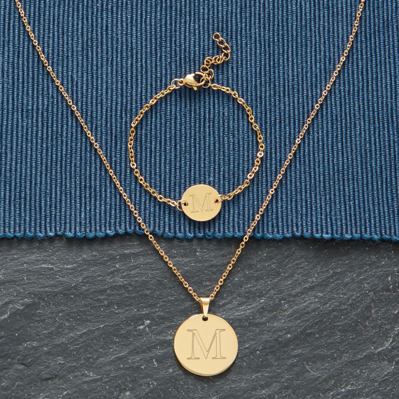 Bild von   set kette und armkettchen mijpg | Individuelle 🎁 persönliche 🎁 personalisierte Geschenke bedruckt ▪ bestickt ▪ graviert