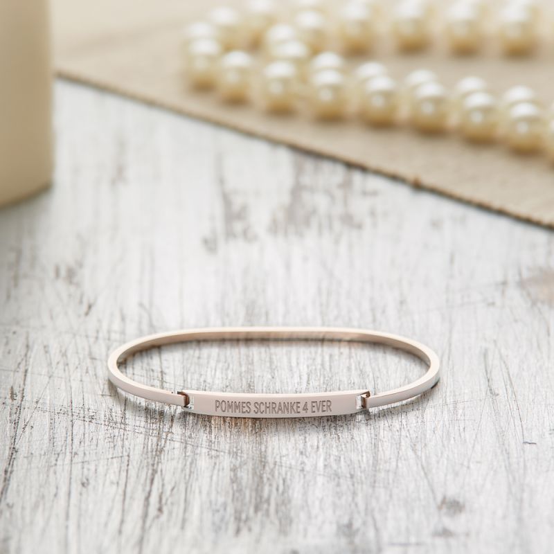 Bild von   armreif mit gravur spruchjpg | Individuelle 🎁 persönliche 🎁 personalisierte Geschenke bedruckt ▪ bestickt ▪ graviert