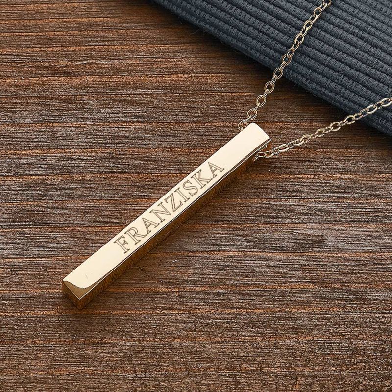 Bild von   halskette mit gravur goldjpg | Individuelle 🎁 persönliche 🎁 personalisierte Geschenke bedruckt ▪ bestickt ▪ graviert