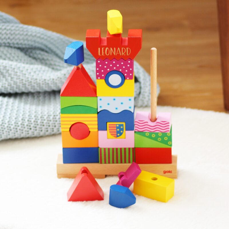 Bild von   stapel und steckspiel schlossjpg | Individuelle 🎁 persönliche 🎁 personalisierte Geschenke bedruckt ▪ bestickt ▪ graviert