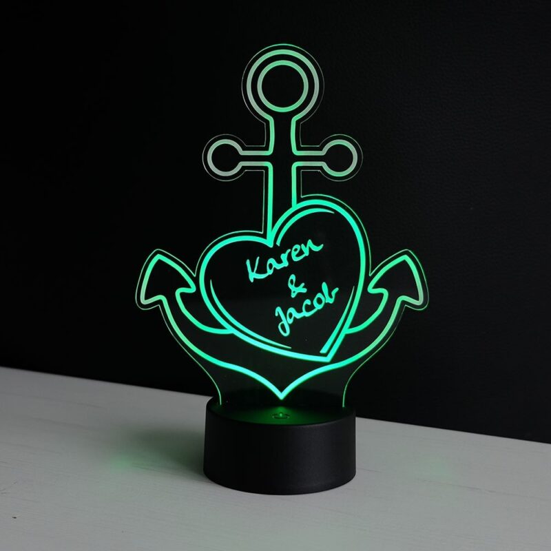Bild von   led deko licht liebes anker mijpg | Individuelle 🎁 persönliche 🎁 personalisierte Geschenke bedruckt ▪ bestickt ▪ graviert