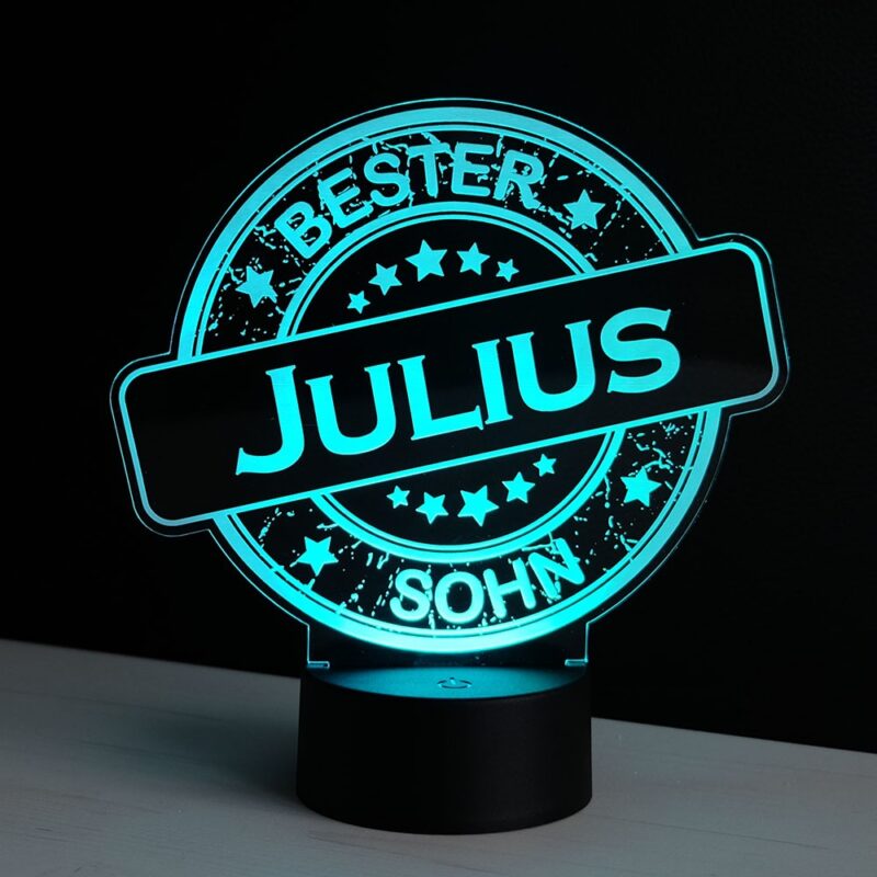 Bild von   led dekolicht bester sohn mitjpg | Individuelle 🎁 persönliche 🎁 personalisierte Geschenke bedruckt ▪ bestickt ▪ graviert