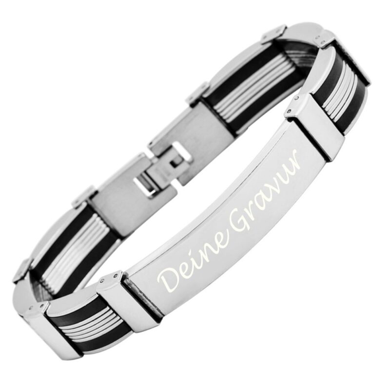 Bild von   armband mit gravur edelstahl kjpg | Individuelle 🎁 persönliche 🎁 personalisierte Geschenke bedruckt ▪ bestickt ▪ graviert