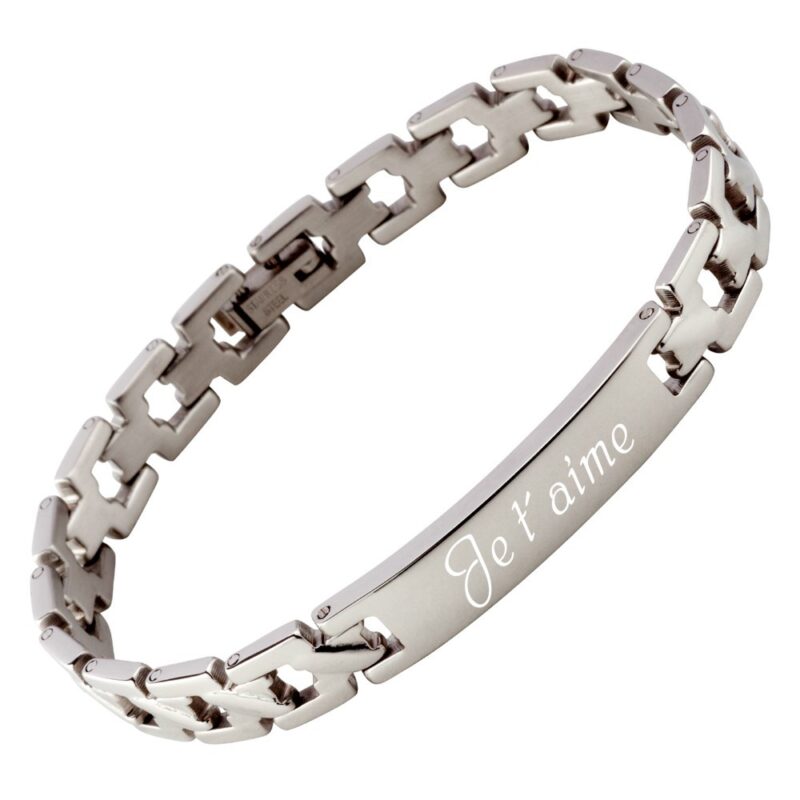 Bild von   armband mit gravur edelstahl ajpg | Individuelle 🎁 persönliche 🎁 personalisierte Geschenke bedruckt ▪ bestickt ▪ graviert