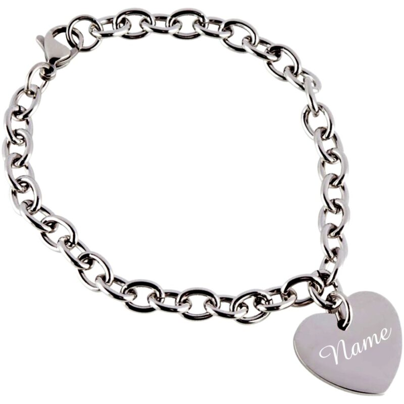 Bild von   herz armband mit gravur edelstjpg | Individuelle 🎁 persönliche 🎁 personalisierte Geschenke bedruckt ▪ bestickt ▪ graviert