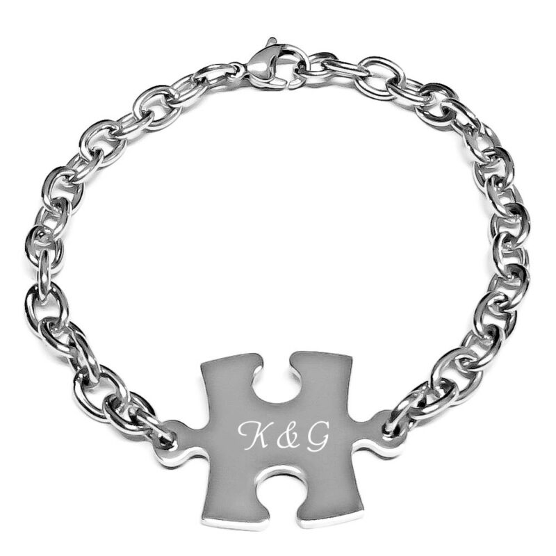 Bild von   armband mit gravur puzzle edeljpg | Individuelle 🎁 persönliche 🎁 personalisierte Geschenke bedruckt ▪ bestickt ▪ graviert