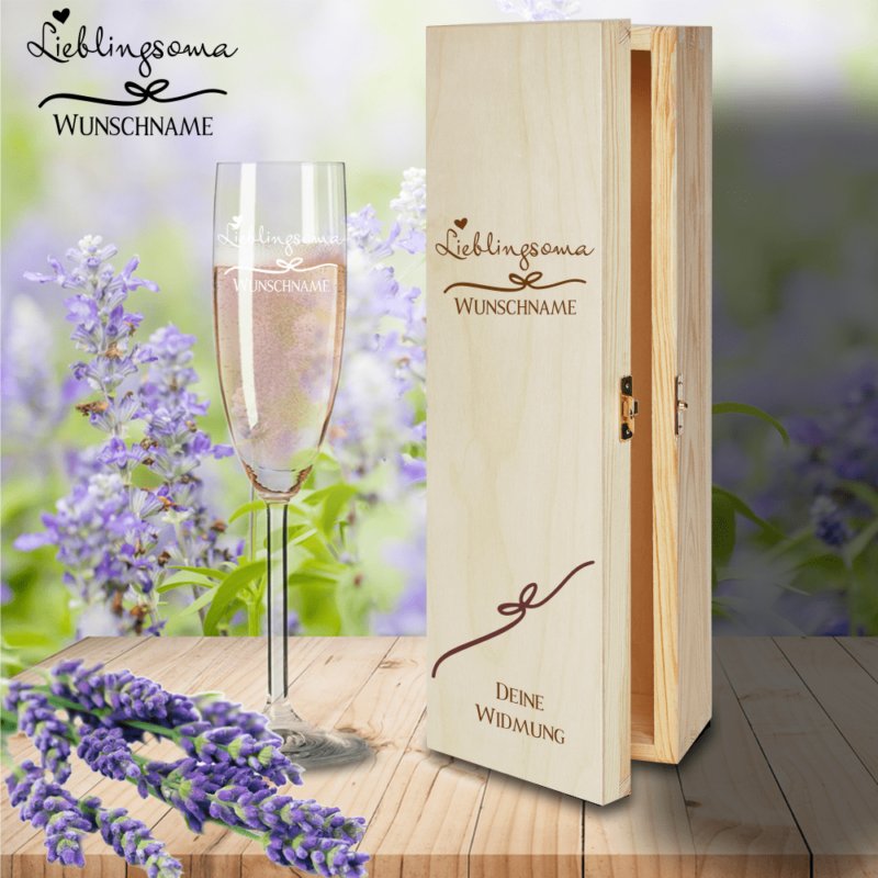 Bild von   geschenkbox lieblingsoma mit spng | Individuelle 🎁 persönliche 🎁 personalisierte Geschenke bedruckt ▪ bestickt ▪ graviert