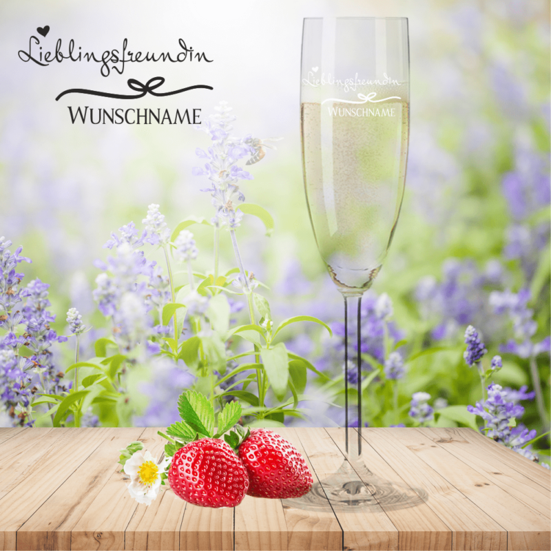 Bild von   sektglas von leonardo lieblingpng | Individuelle 🎁 persönliche 🎁 personalisierte Geschenke bedruckt ▪ bestickt ▪ graviert