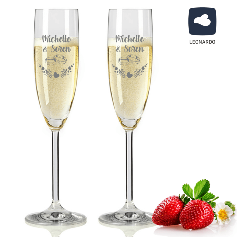 Bild von   sektglaeser set leonardo mit gpng | Individuelle 🎁 persönliche 🎁 personalisierte Geschenke bedruckt ▪ bestickt ▪ graviert