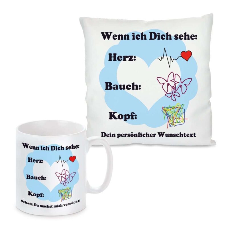 Bild von   kissen oder tasse mit motiv mojpg | Individuelle 🎁 persönliche 🎁 personalisierte Geschenke bedruckt ▪ bestickt ▪ graviert