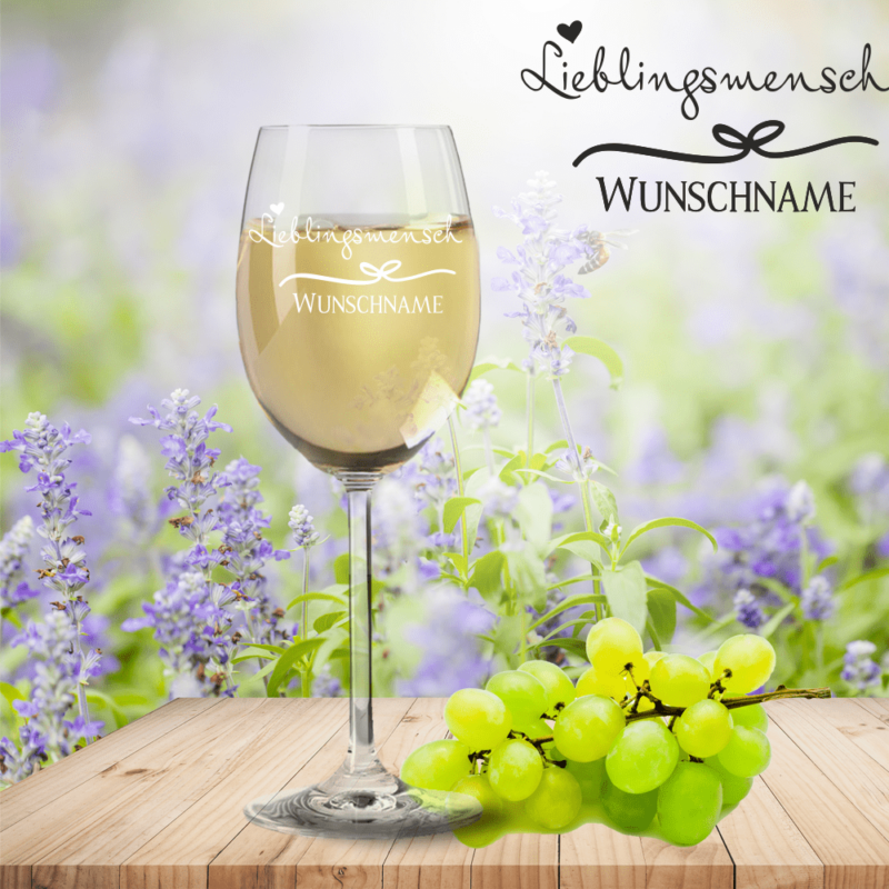 Bild von   weissweinglas von leonardo liepng | Individuelle 🎁 persönliche 🎁 personalisierte Geschenke bedruckt ▪ bestickt ▪ graviert