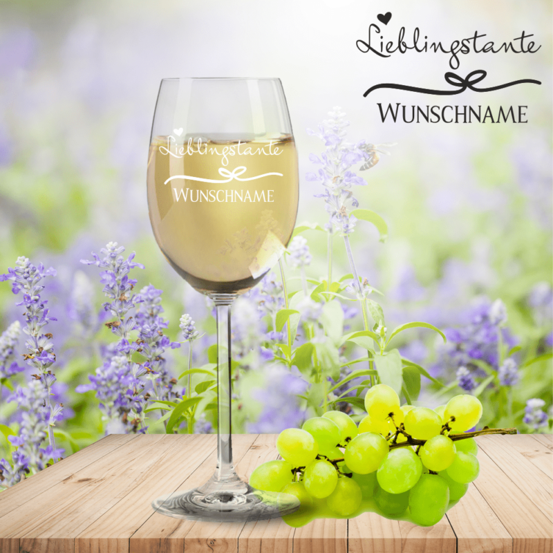Bild von   weissweinglas von leonardo liepng | Individuelle 🎁 persönliche 🎁 personalisierte Geschenke bedruckt ▪ bestickt ▪ graviert