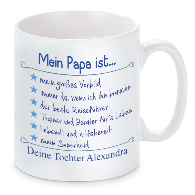 Bild von   tasse modell mein papa istjpg | Individuelle 🎁 persönliche 🎁 personalisierte Geschenke bedruckt ▪ bestickt ▪ graviert