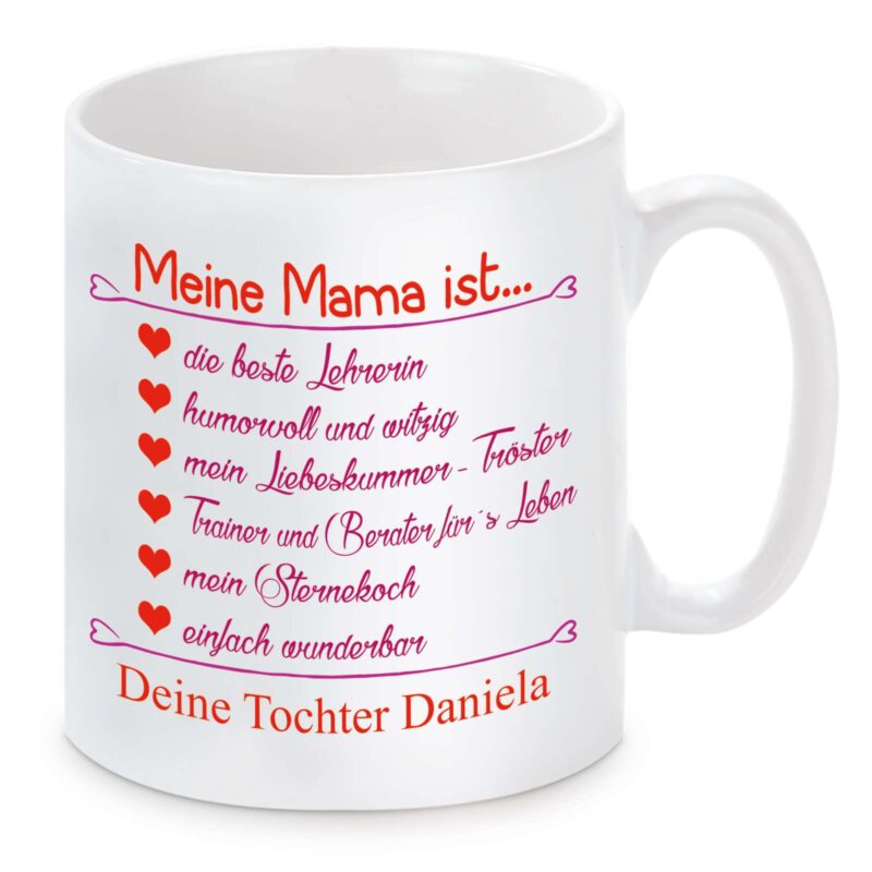 Bild von   tasse modell meine mama istjpg | Individuelle 🎁 persönliche 🎁 personalisierte Geschenke bedruckt ▪ bestickt ▪ graviert