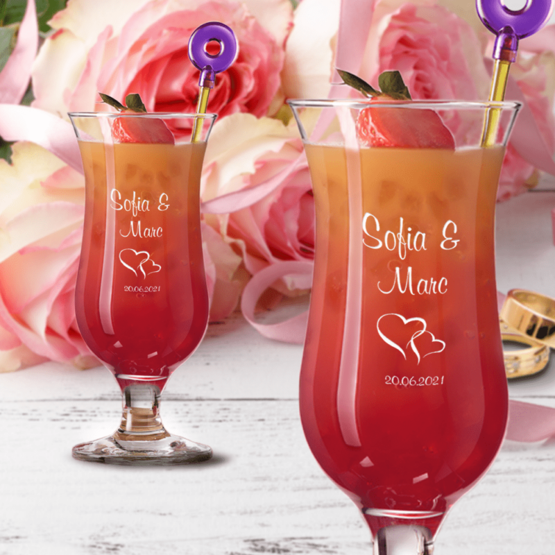 Bild von   cocktailglas set mit wunschnampng | Individuelle 🎁 persönliche 🎁 personalisierte Geschenke bedruckt ▪ bestickt ▪ graviert