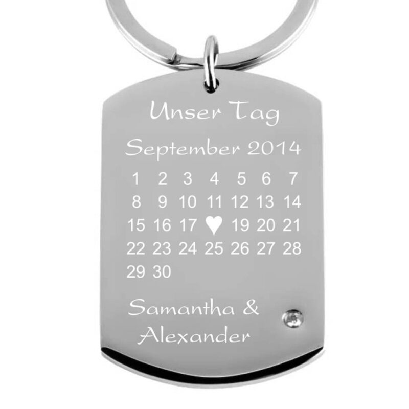 Bild von   edelstahl schluesselanhaengerjpg | Individuelle 🎁 persönliche 🎁 personalisierte Geschenke bedruckt ▪ bestickt ▪ graviert