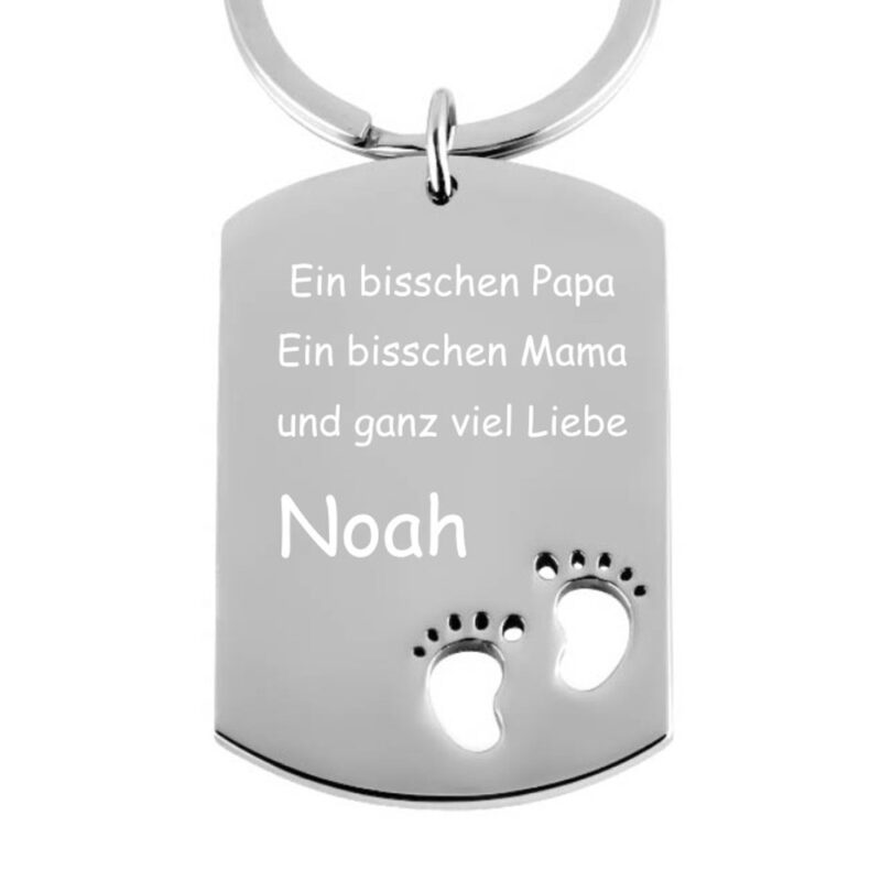 Bild von   edelstahl schluesselanhaengerjpg | Individuelle 🎁 persönliche 🎁 personalisierte Geschenke bedruckt ▪ bestickt ▪ graviert