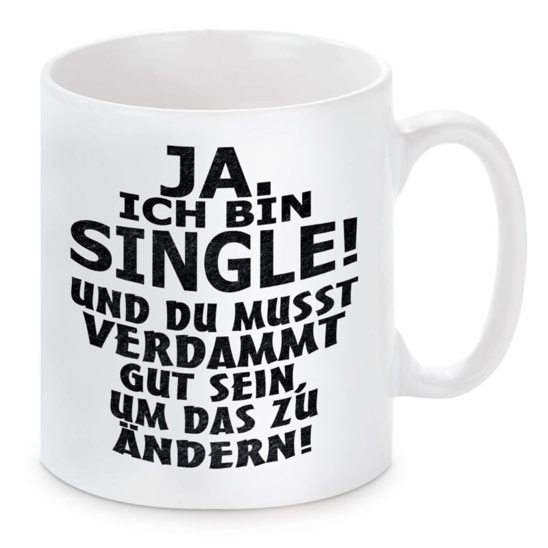 Bild von   tasse modell ja ich bin singljpg | Individuelle 🎁 persönliche 🎁 personalisierte Geschenke bedruckt ▪ bestickt ▪ graviert
