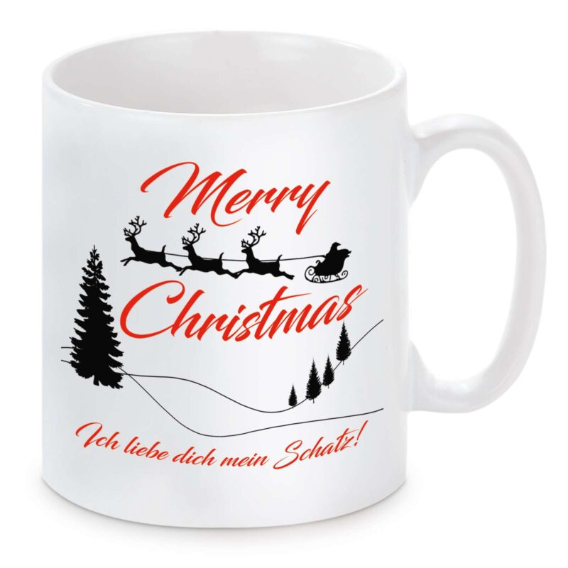 Bild von   tasse modell merry christmasjpg | Individuelle 🎁 persönliche 🎁 personalisierte Geschenke bedruckt ▪ bestickt ▪ graviert