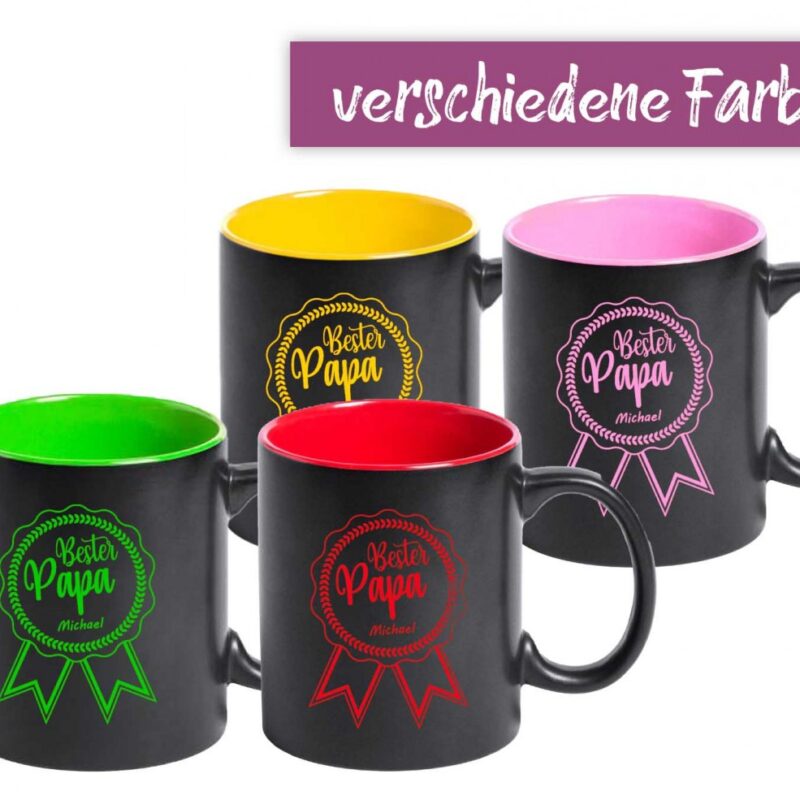 Bild von   tasse bester papa wunschnamejpg | Individuelle 🎁 persönliche 🎁 personalisierte Geschenke bedruckt ▪ bestickt ▪ graviert